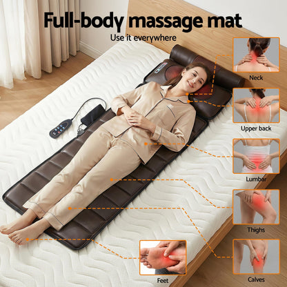 Alona.com.au Health & Beauty > Massage & Relaxation > Massagers Livemor Massage Mat Kneading Neck Foot Massager Heated Vibration Airbag Mattress