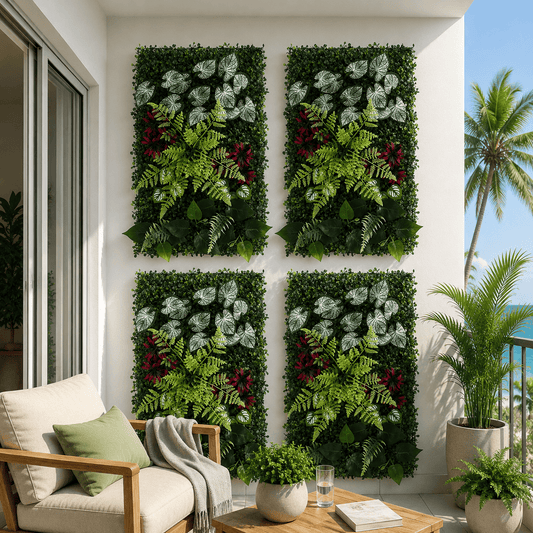 Alona.com.au Home & Garden > Artificial Plants > Artificial Wall Plants Gardeon 4PCS Artificial Plant Wall Panels 40X60CM Boxwood Panel Flower Backdrop Backyard Green Decor