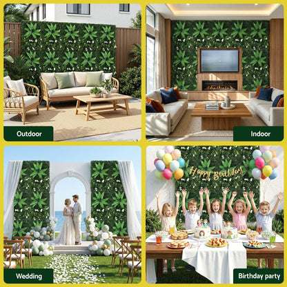Alona.com.au Home & Garden > Artificial Plants > Artificial Wall Plants Gardeon 4PCS Artificial Plant Wall Panels 40X60CM Boxwood Panel Leaf Backdrop Backyard Green Decor