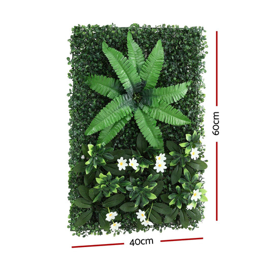 Alona.com.au Home & Garden > Artificial Plants > Artificial Wall Plants Gardeon 4PCS Artificial Plant Wall Panels 40X60CM Boxwood Panel Leaf Backdrop Backyard Green Decor