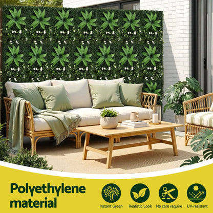 Alona.com.au Home & Garden > Artificial Plants > Artificial Wall Plants Gardeon 4PCS Artificial Plant Wall Panels 40X60CM Boxwood Panel Leaf Backdrop Backyard Green Decor