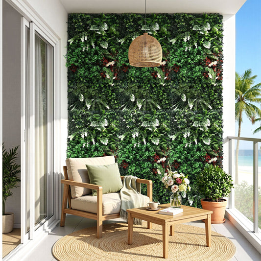 Alona.com.au Home & Garden > Artificial Plants > Artificial Wall Plants Gardeon Artificial Plant Wall Panels 50X100CM Boxwood Panel Hedge Grass Backdrop Green Decor Backyard