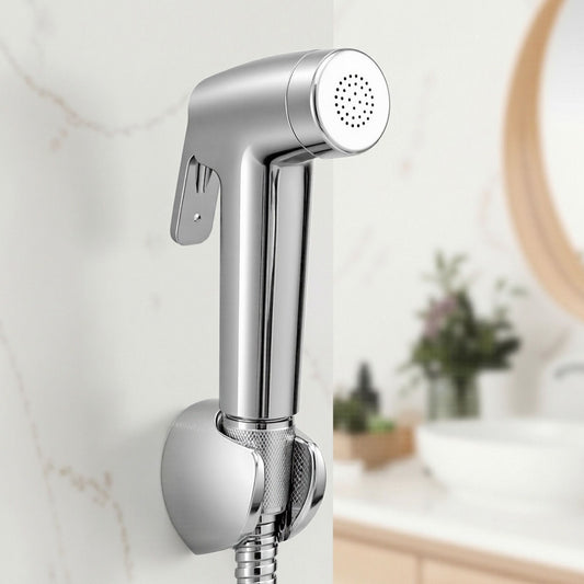 Alona.com.au Home & Garden > Bathroom Accessories > Toilet & Bidet Accessories Cefito Handheld Bidet Sprayer for Toilet 1.5m Stainless Steel Hose Jet Spray for Feminine Wash Cloth Diaper Pet Bath Adjustable Pressure Bidet Attachment with G1/2 Valve Silver