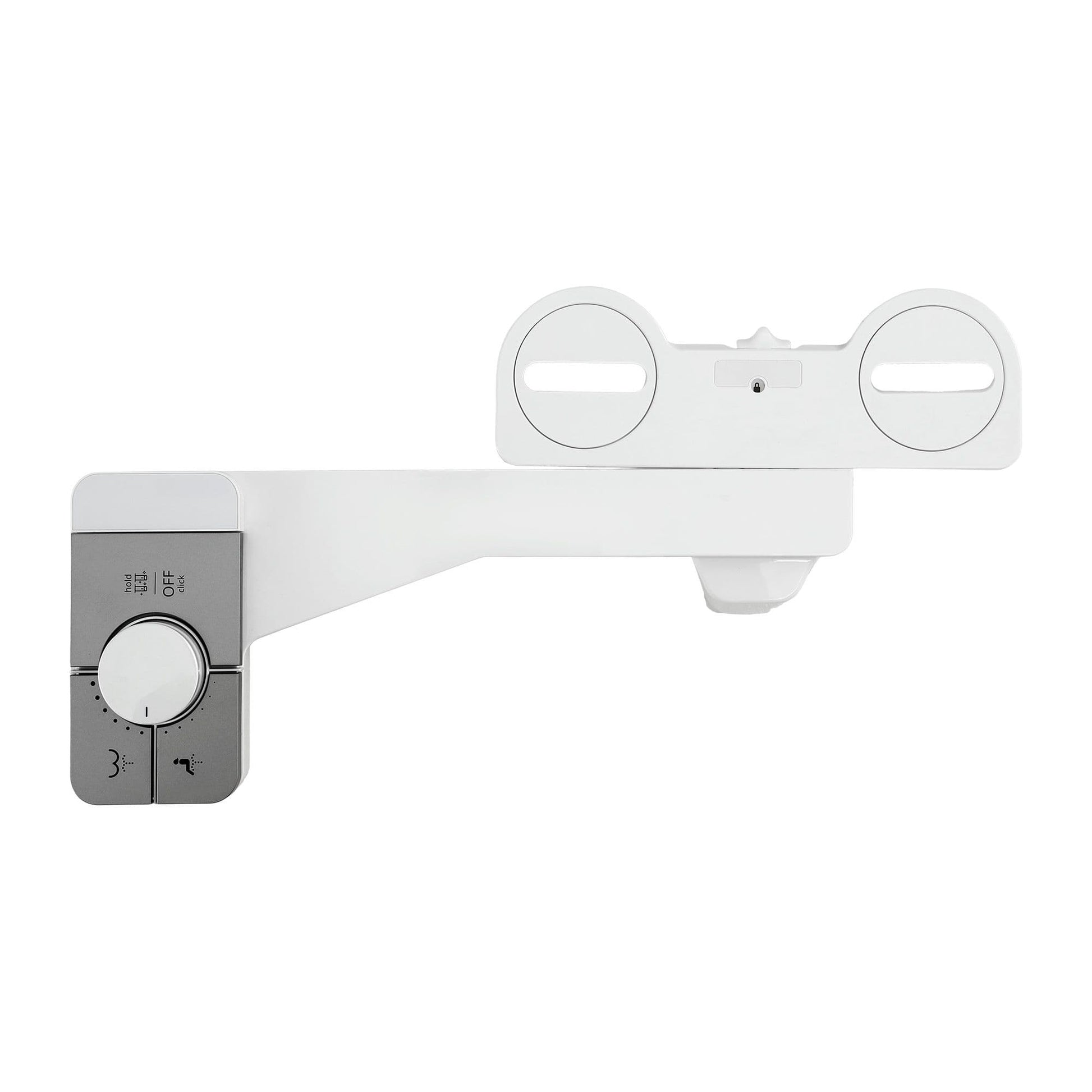 Alona.com.au Home & Garden > Bathroom Accessories > Toilet & Bidet Accessories Cefito Non-Electric Ultra-Slim Bidet Attachment Detachable Bidet with Dual Nozzle Frontal & Rear Wash Adjustable Water Pressure Cold Water Toilet Bide