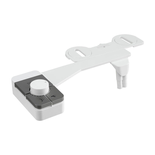 Alona.com.au Home & Garden > Bathroom Accessories > Toilet & Bidet Accessories Cefito Non-Electric Ultra-Slim Bidet Attachment Detachable Bidet with Dual Nozzle Frontal & Rear Wash Adjustable Water Pressure Cold Water Toilet Bide