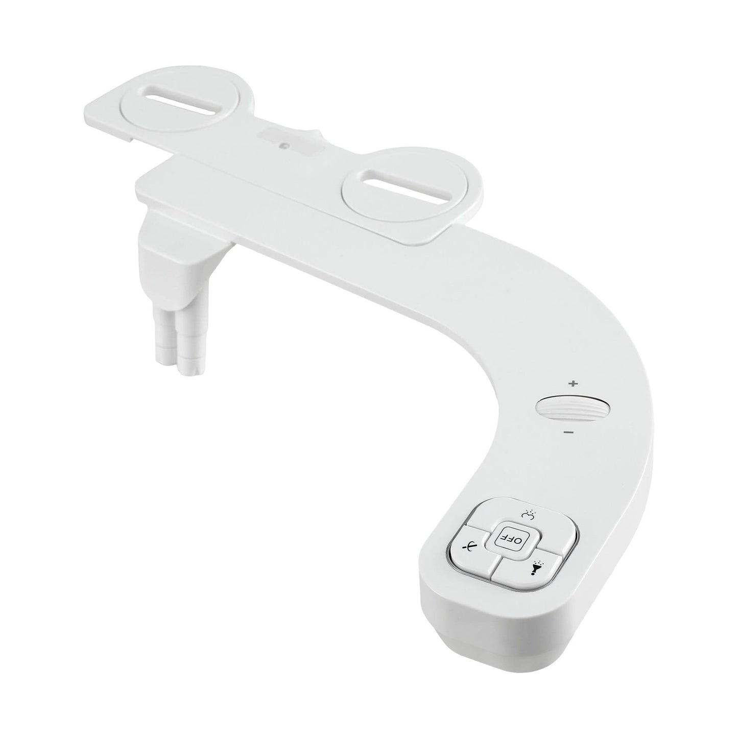 Alona.com.au Home & Garden > Bathroom Accessories > Toilet & Bidet Accessories Cefito Ultra-Slim Bidet Attachment Detachable Bidet with Self-Cleaning Dual Nozzle Non-Electric Adjustable Water Pressure, Cold Water Toilet Bide