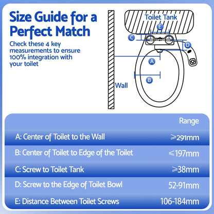 Alona.com.au Home & Garden > Bathroom Accessories > Toilet & Bidet Accessories Cefito Ultra-Slim Bidet Attachment Detachable Bidet with Self-Cleaning Dual Nozzle Non-Electric Adjustable Water Pressure, Cold Water Toilet Bide