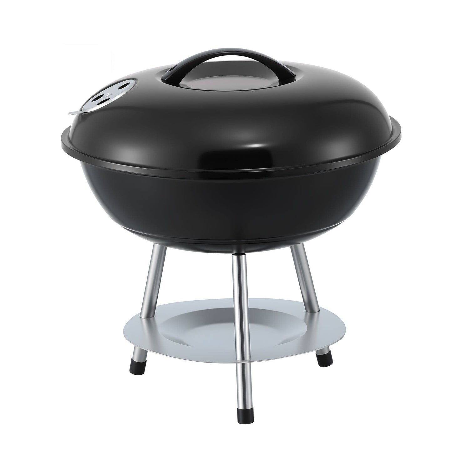 Alona.com.au Home & Garden > BBQ > BBQs & Accessories Grillz Charcoal BBQ Grill Portable with Lid for Camping Outdoor