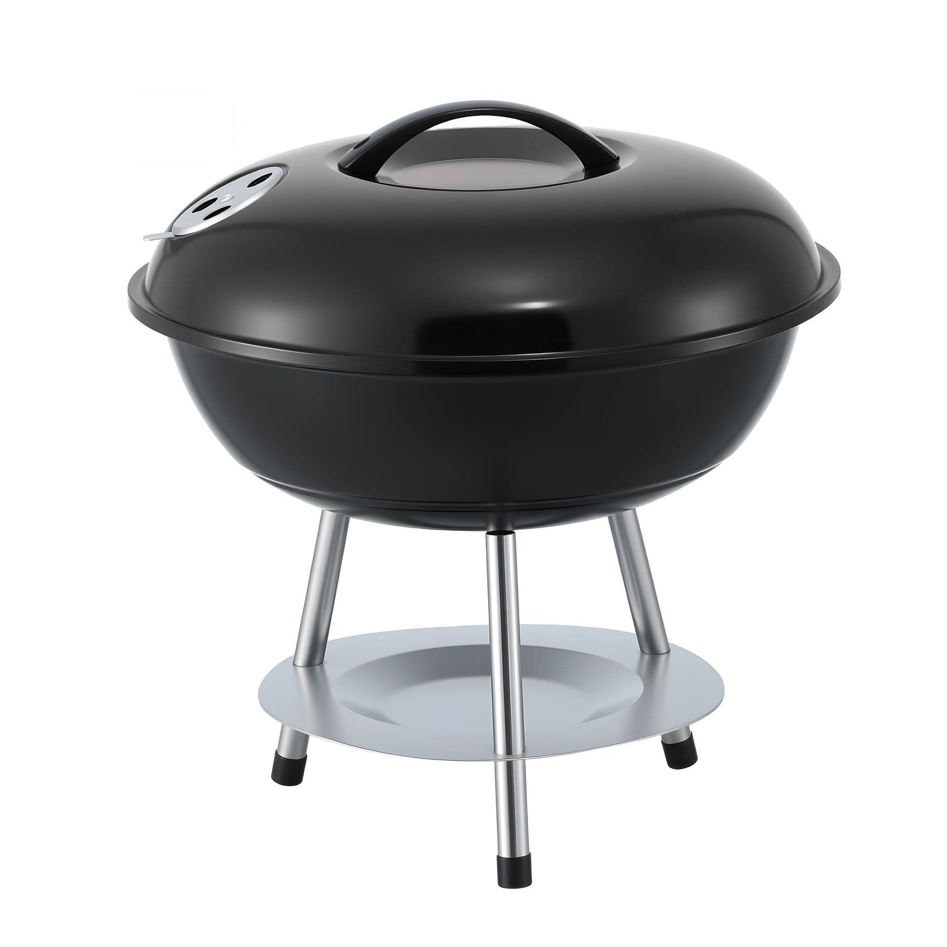 Alona.com.au Home & Garden > BBQ > BBQs & Accessories Grillz Charcoal BBQ Grill Portable with Lid for Camping Outdoor
