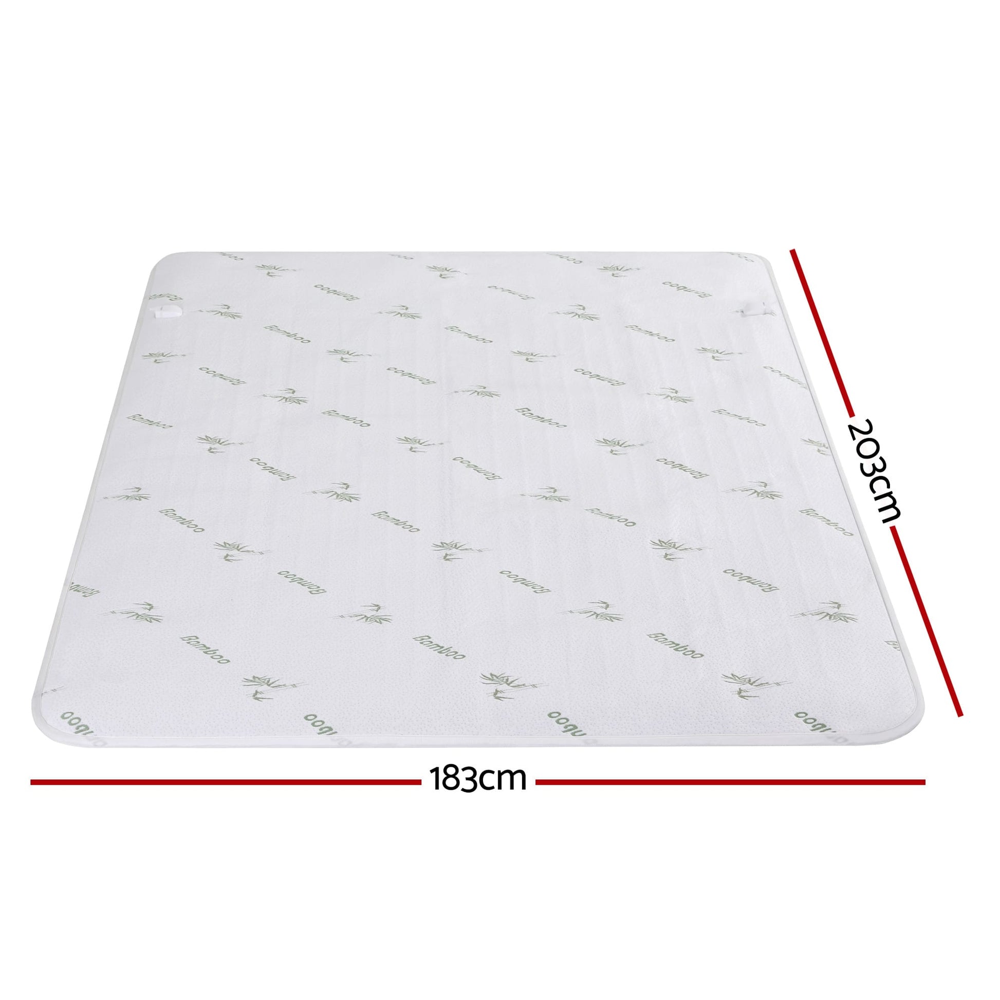 Alona.com.au Home & Garden > Bedding > Blankets & Throws Giselle Electric Blanket Bamboo Fabric King Fitted Heated Pad Underlay Washable Winter