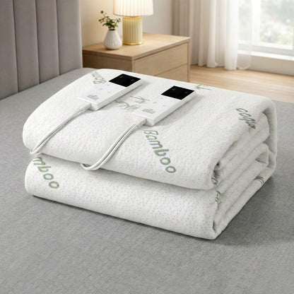 Alona.com.au Home & Garden > Bedding > Blankets & Throws Giselle Electric Blanket Bamboo Fabric King Fitted Heated Pad Underlay Washable Winter