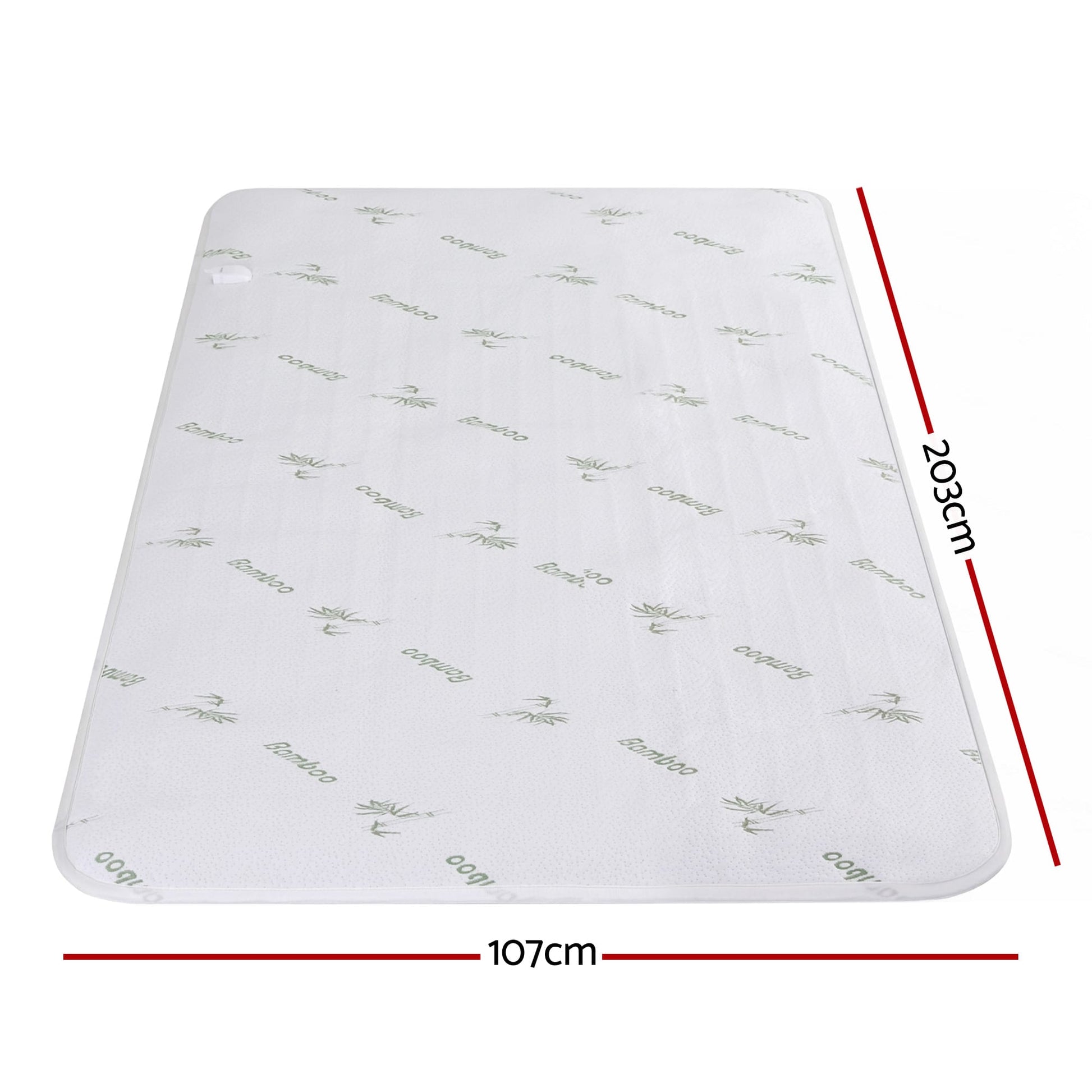 Alona.com.au Home & Garden > Bedding > Blankets & Throws Giselle Electric Blanket Bamboo Fabric King Single Fitted Heated Pad Underlay Washable Winter