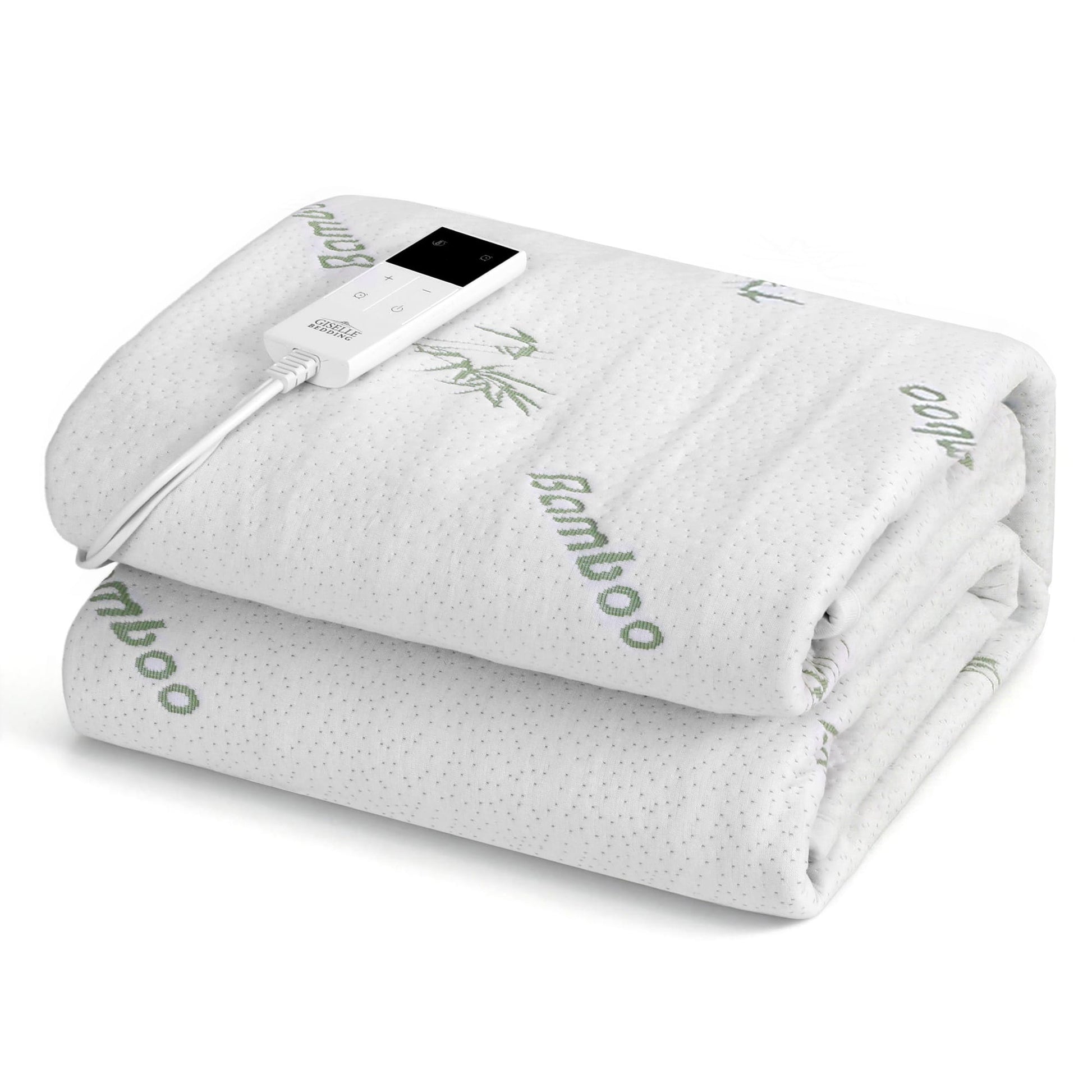 Alona.com.au Home & Garden > Bedding > Blankets & Throws Giselle Electric Blanket Bamboo Fabric King Single Fitted Heated Pad Underlay Washable Winter