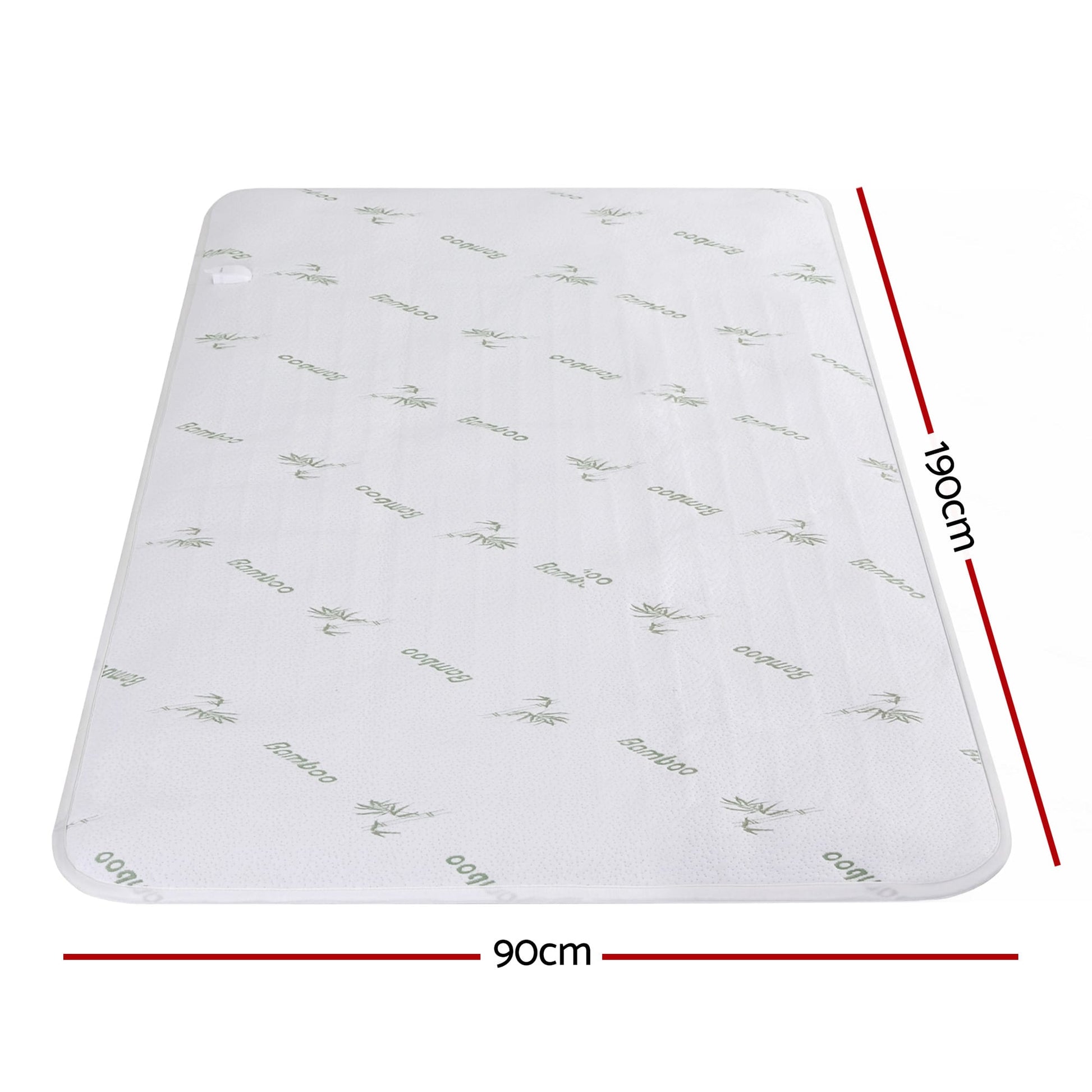 Alona.com.au Home & Garden > Bedding > Blankets & Throws Giselle Electric Blanket Bamboo Fabric Single Fitted Heated Pad Underlay Washable Winter