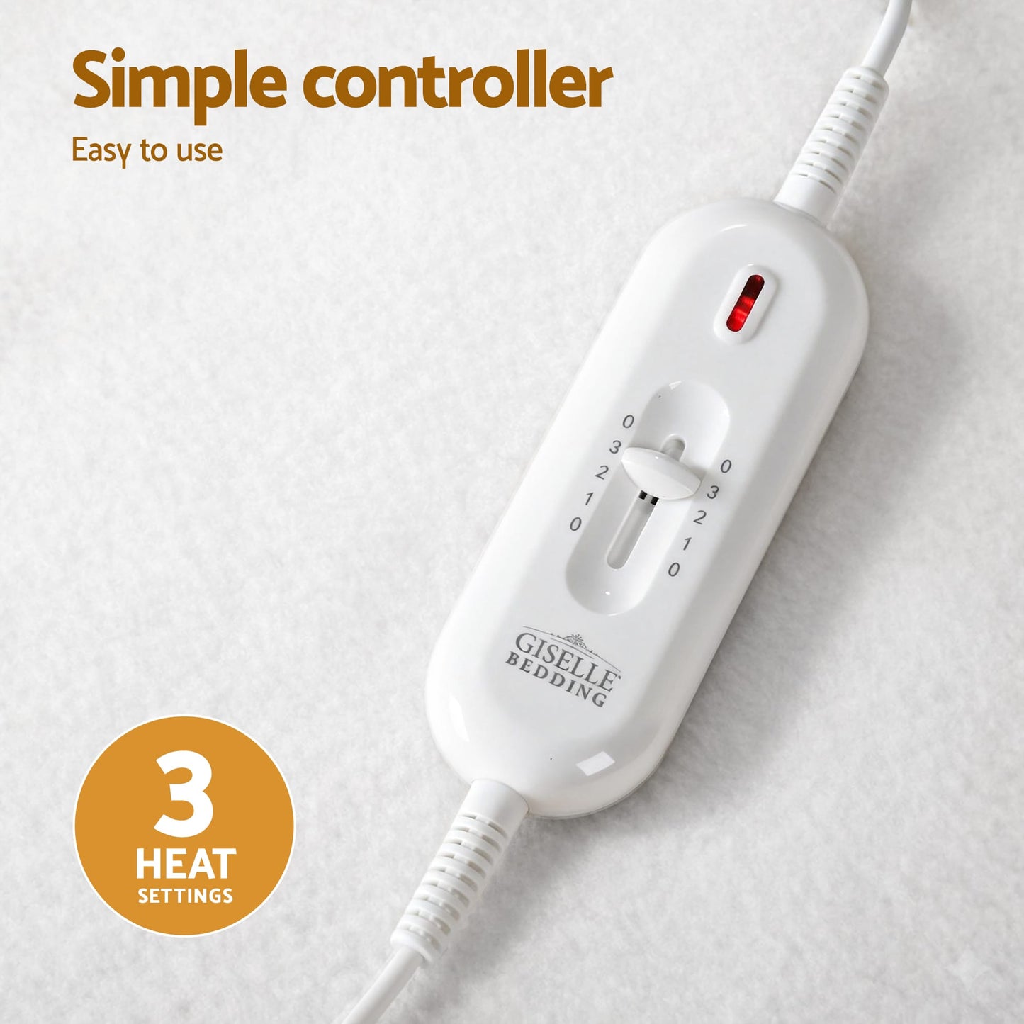 Alona.com.au Home & Garden > Bedding > Blankets & Throws Giselle Electric Blanket King Single Heated Fully Fitted Washable Pad Winter Warm