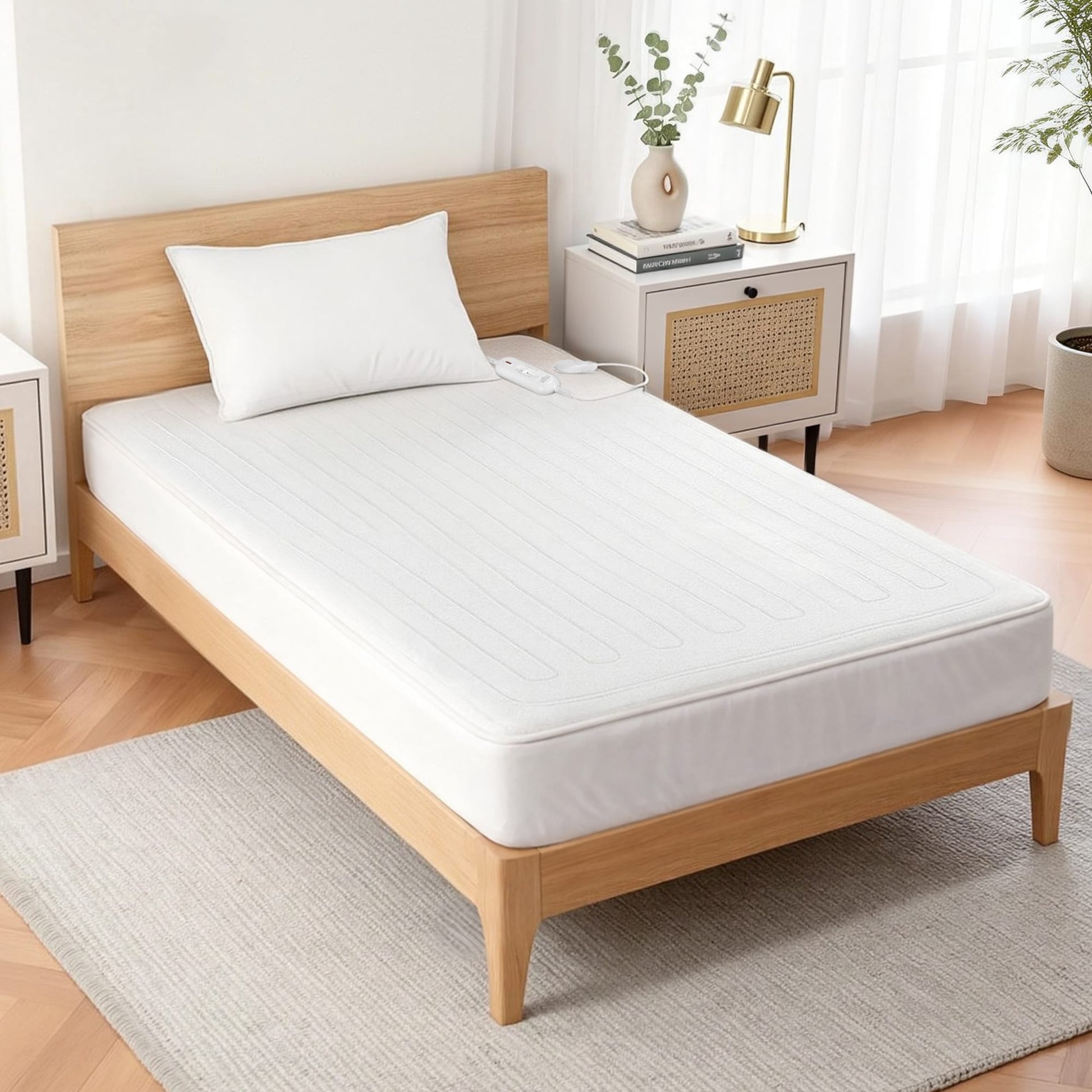 Alona.com.au Home & Garden > Bedding > Blankets & Throws Giselle Electric Blanket King Single Heated Fully Fitted Washable Pad Winter Warm