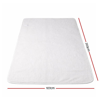 Alona.com.au Home & Garden > Bedding > Blankets & Throws Giselle Electric Blanket LED Remote Sherpa Fleece Underlay Fully Fitted Machine Washable King Single