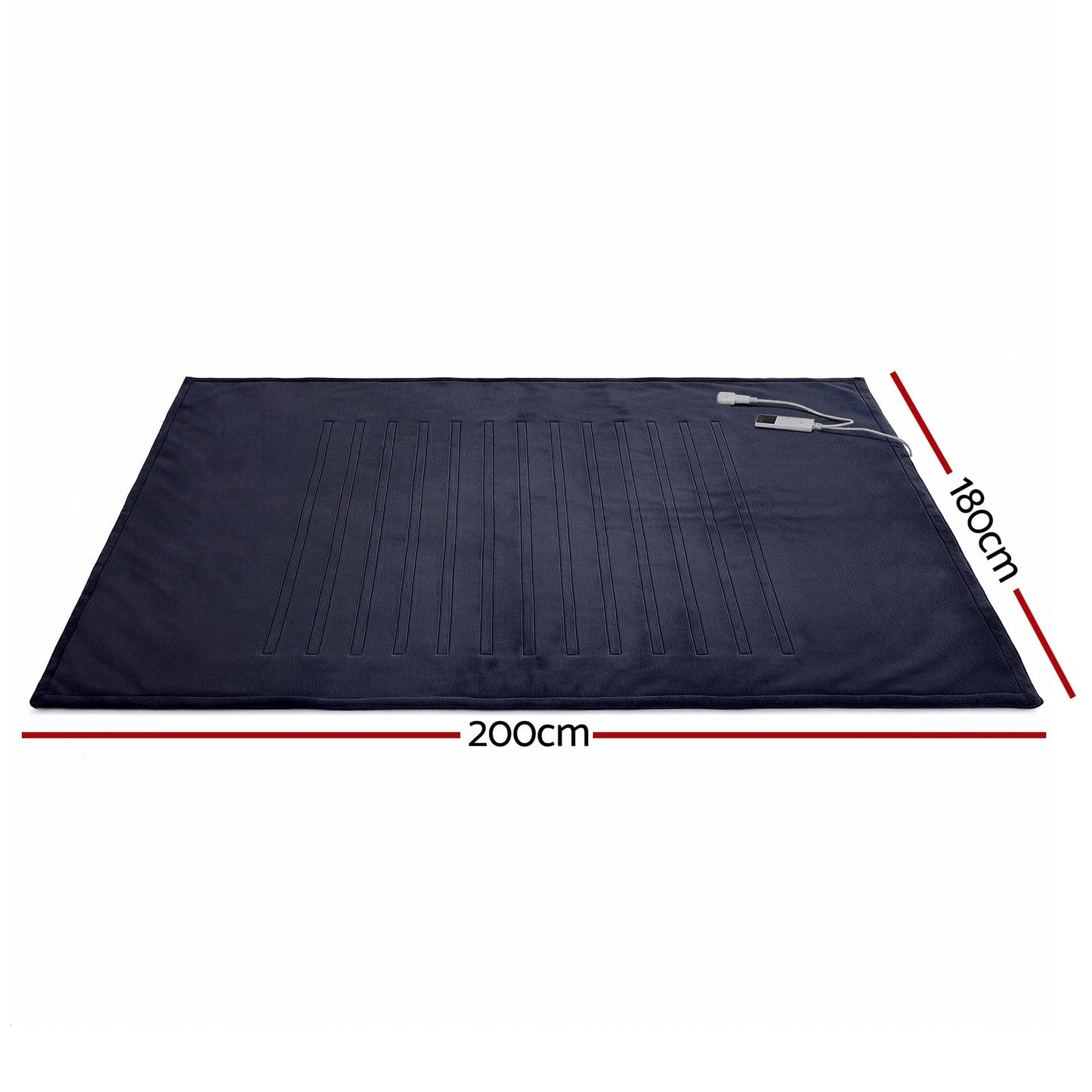 Alona.com.au Home & Garden > Bedding > Blankets & Throws Giselle Electric Throw Rug Double Size 200x180cm Coral Fleece Heated Blanket Charcoal