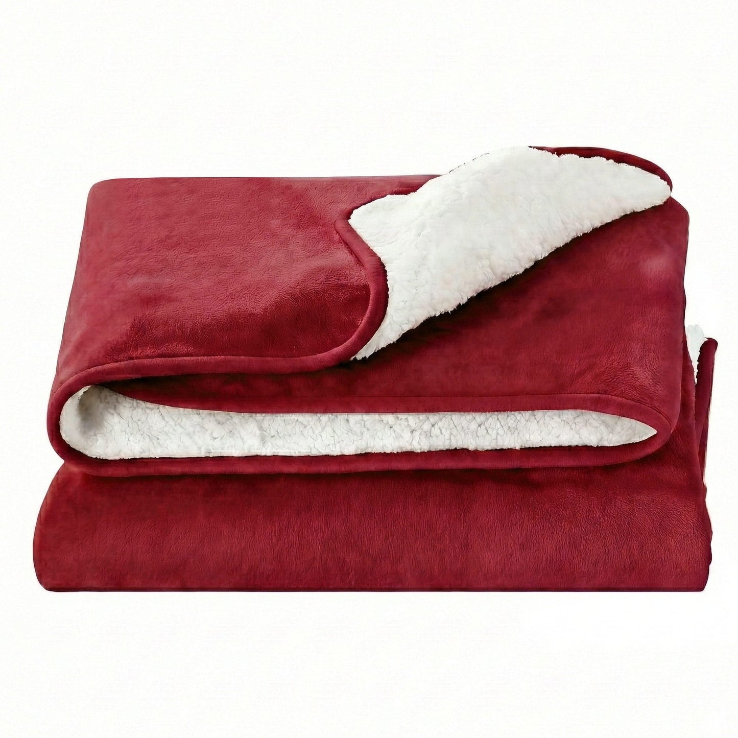 Alona.com.au Home & Garden > Bedding > Blankets & Throws Giselle Electric Throw Rug Double Size 200x180cm Fleece Flannel Heated Blanket Burgundy