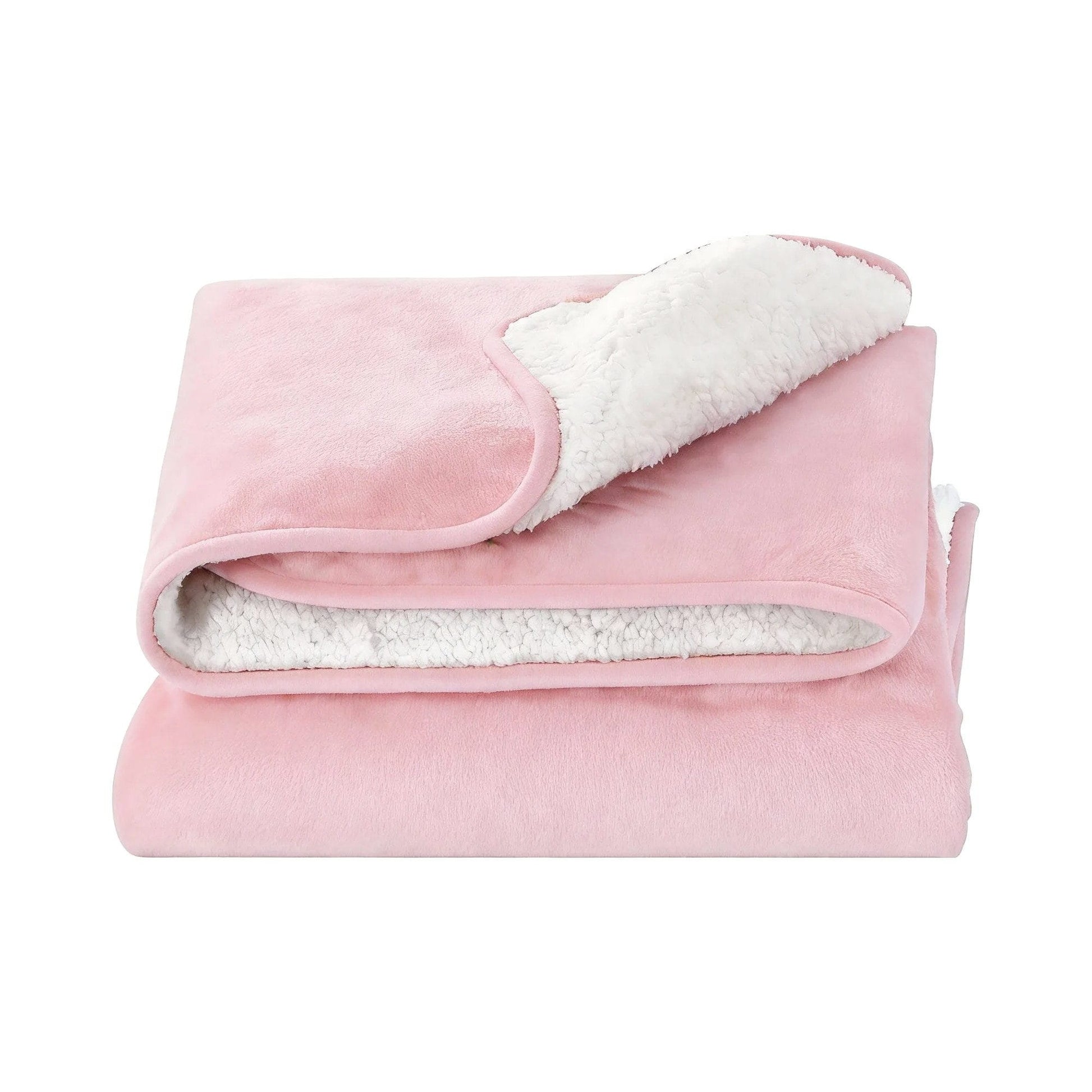 Alona.com.au Home & Garden > Bedding > Blankets & Throws Giselle Electric Throw Rug Dual Side Fleece Flannel Heated Blanket Pink