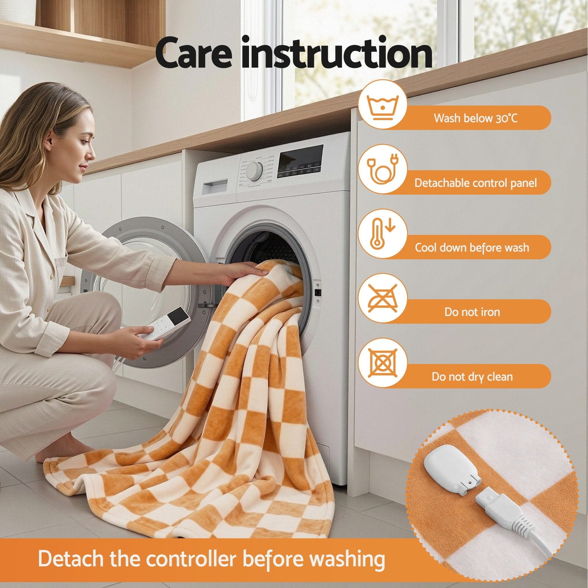 Alona.com.au Home & Garden > Bedding > Blankets & Throws Giselle Electric Throw Rug Dual Side Fleece Flannel Heated Blanket Yellow