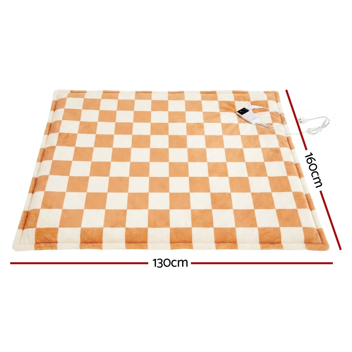 Alona.com.au Home & Garden > Bedding > Blankets & Throws Giselle Electric Throw Rug Dual Side Fleece Flannel Heated Blanket Yellow