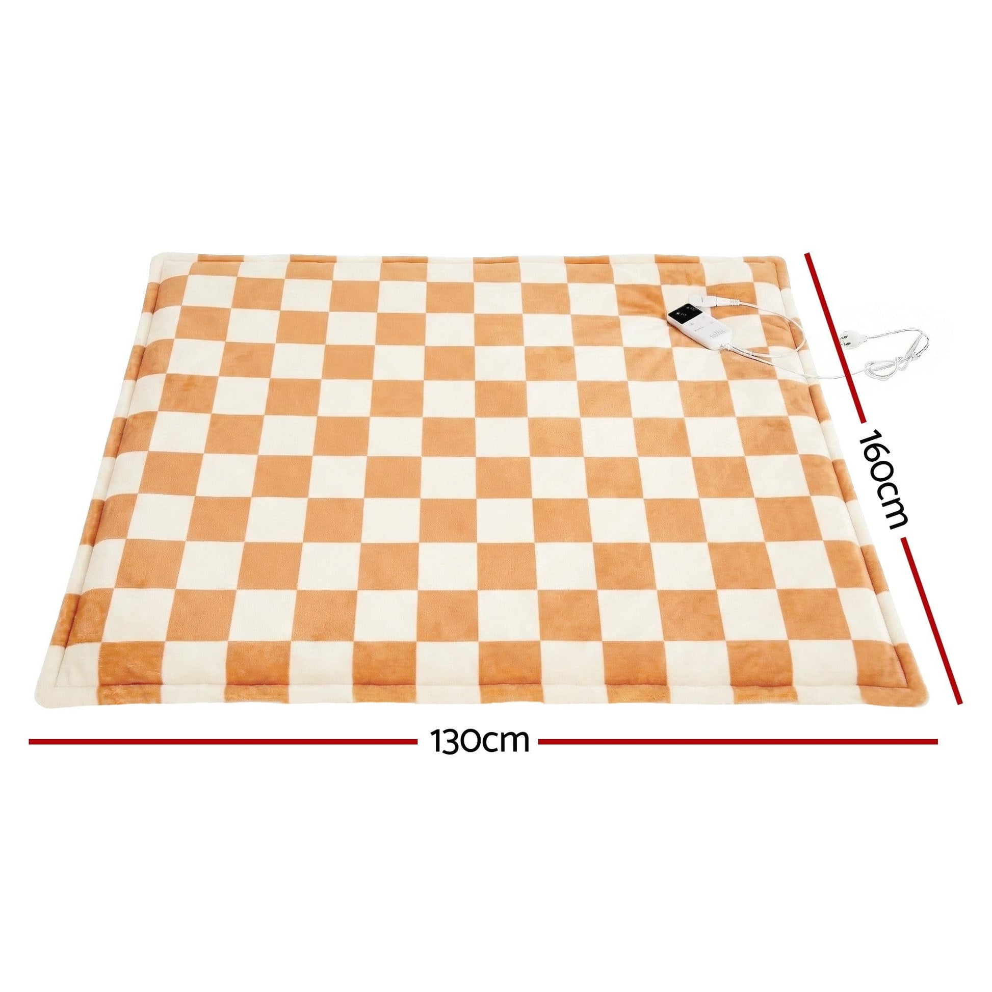 Alona.com.au Home & Garden > Bedding > Blankets & Throws Giselle Electric Throw Rug Dual Side Fleece Flannel Heated Blanket Yellow