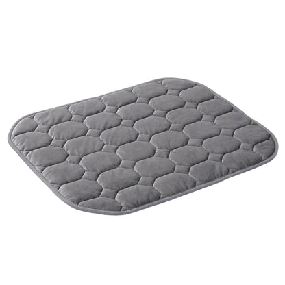 Alona.com.au Home & Garden > Bedding > Blankets & Throws Giselle Weighted Lap Blanket 3.2KG Grey Crystal Velvet Quilted Glass Bead Fill for Sofa Office