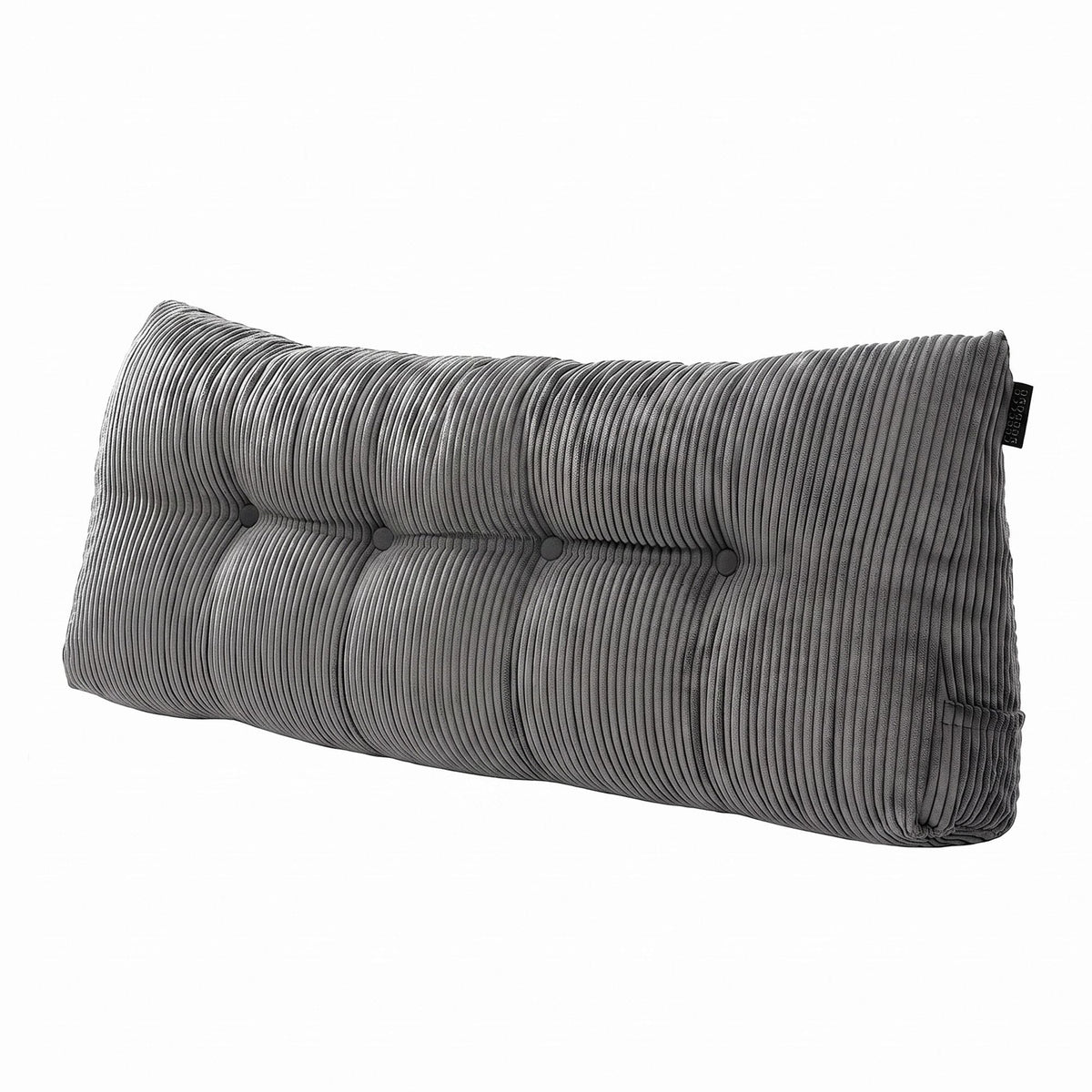 Alona.com.au Home & Garden > Bedding > Pillows Giselle Headboard Pillow for Sitting in Bed, Upgraded Shredded Foam Reading Wedge Cushion for Lumbar Support, 320g Corduroy Backrest with Side Pockets for Dorm Daybed, Double
