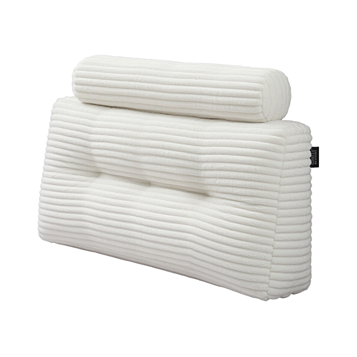 Alona.com.au Home & Garden > Bedding > Pillows Giselle wedge pillow headboard with non-flattening shredded foam core, perfect for dorm reading or sofa lap desk, 330g corduroy cover, side pockets, King Single