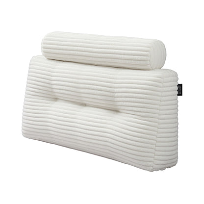 Alona.com.au Home & Garden > Bedding > Pillows Giselle wedge pillow headboard with non-flattening shredded foam core, perfect for dorm reading or sofa lap desk, 330g corduroy cover, side pockets, King Single
