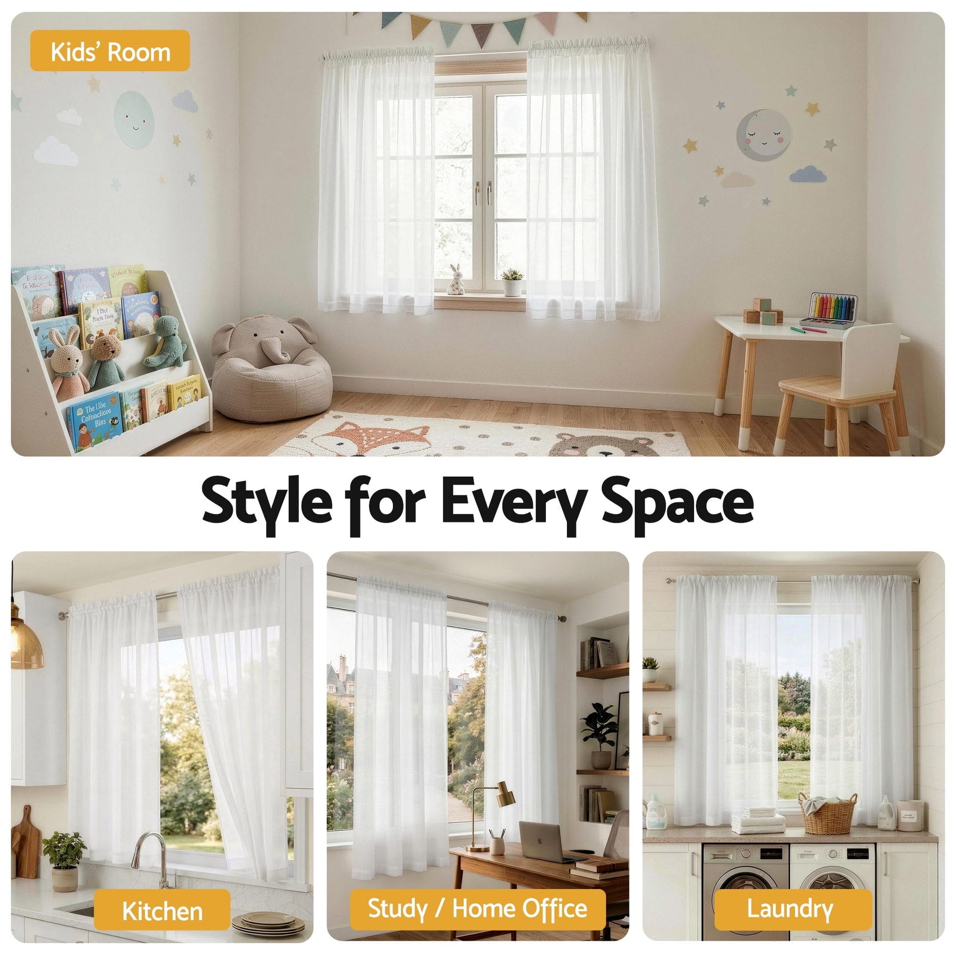 Alona.com.au Home & Garden > Curtains > Curtains & Drapes Artiss Blockout Curtains 2X 132x160cm Light Filtering Window Drapes Rod Pocket