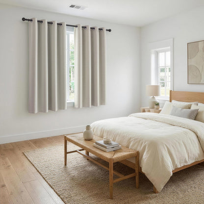 Alona.com.au Home & Garden > Curtains > Curtains & Drapes Artiss Blockout Curtains 2X 132x160cm Thermal Insulated Eyelet Drapes Beige
