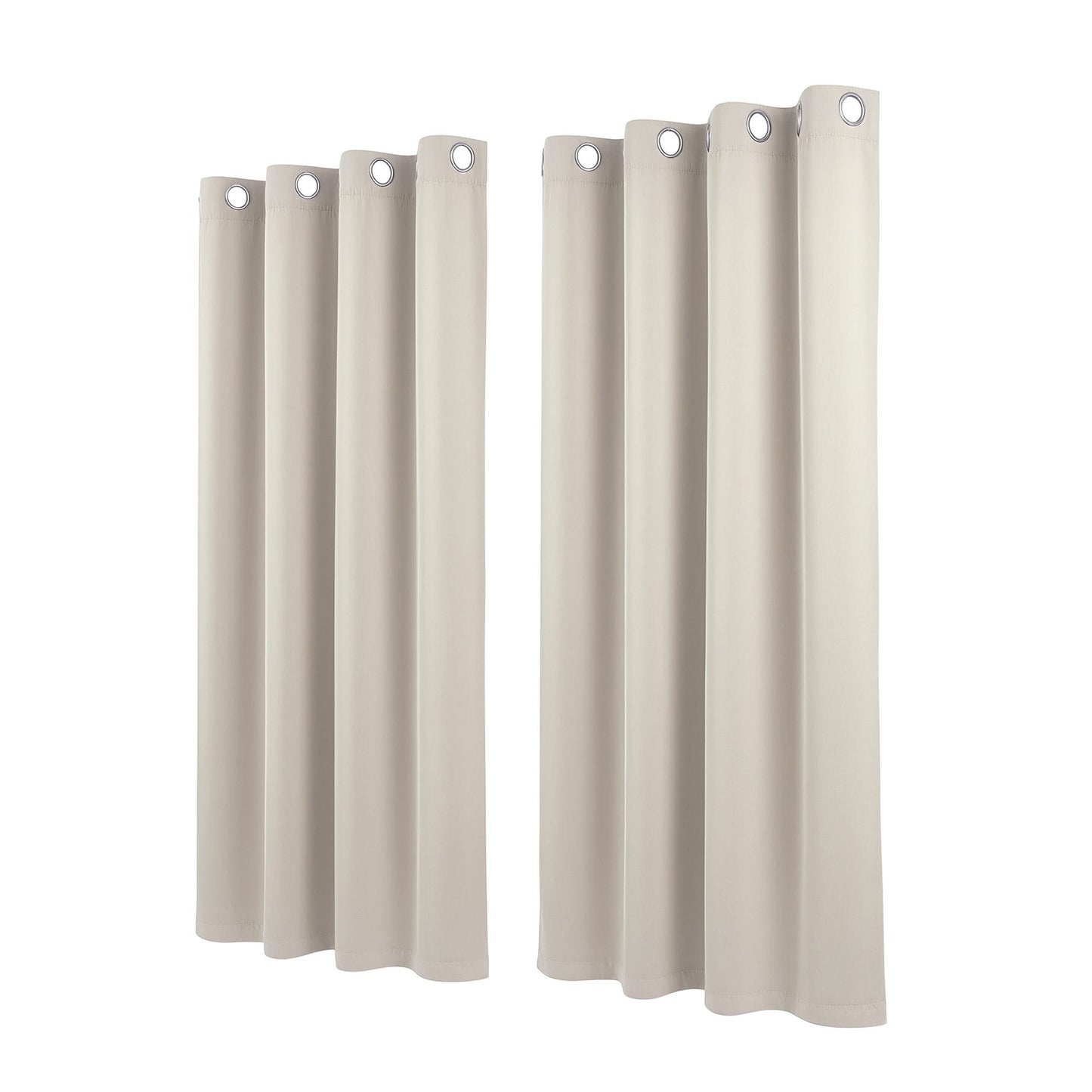 Alona.com.au Home & Garden > Curtains > Curtains & Drapes Artiss Blockout Curtains 2X 132x160cm Thermal Insulated Eyelet Drapes Beige