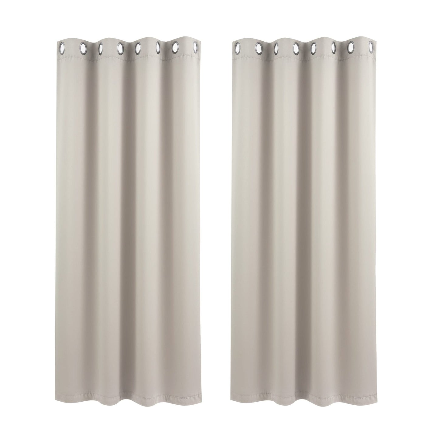Alona.com.au Home & Garden > Curtains > Curtains & Drapes Artiss Blockout Curtains 2X 132x160cm Thermal Insulated Eyelet Drapes Beige