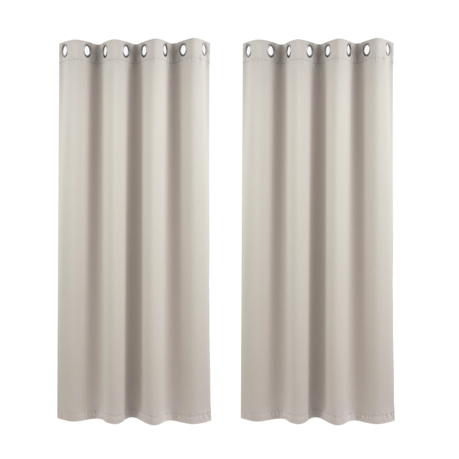 Alona.com.au Home & Garden > Curtains > Curtains & Drapes Artiss Blockout Curtains 2X 132x160cm Thermal Insulated Eyelet Drapes Beige