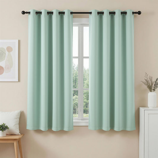 Alona.com.au Home & Garden > Curtains > Curtains & Drapes Artiss Blockout Curtains 2X 132x160cm Thermal Insulated Eyelet Drapes Green