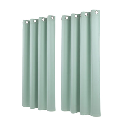 Alona.com.au Home & Garden > Curtains > Curtains & Drapes Artiss Blockout Curtains 2X 132x160cm Thermal Insulated Eyelet Drapes Green