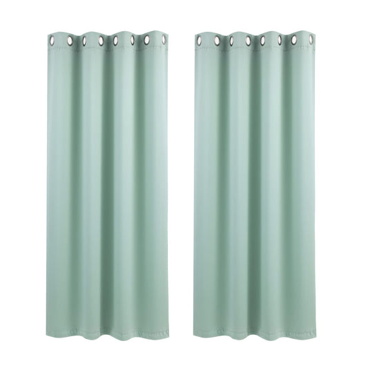Alona.com.au Home & Garden > Curtains > Curtains & Drapes Artiss Blockout Curtains 2X 132x160cm Thermal Insulated Eyelet Drapes Green