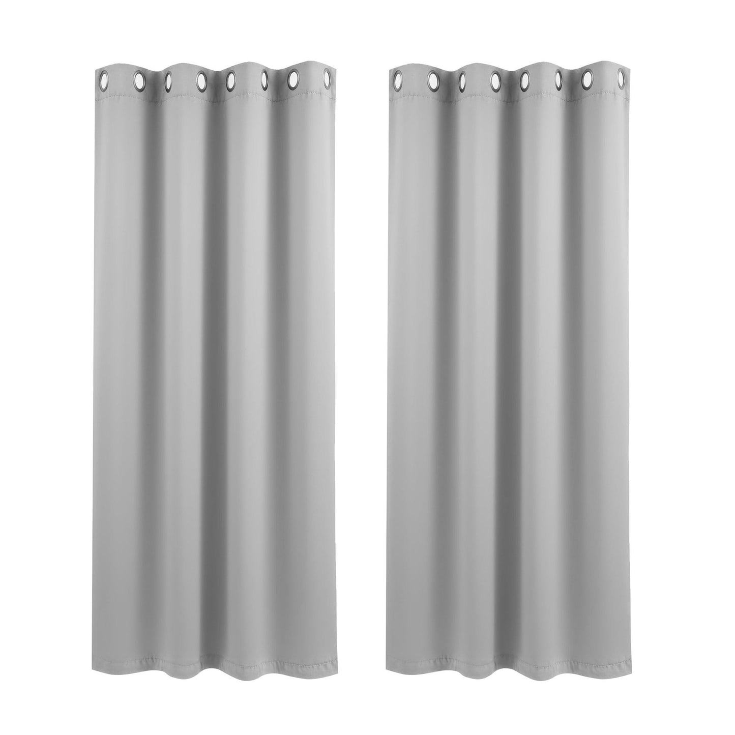 Alona.com.au Home & Garden > Curtains > Curtains & Drapes Artiss Blockout Curtains 2X 132x160cm Thermal Insulated Eyelet Drapes Grey