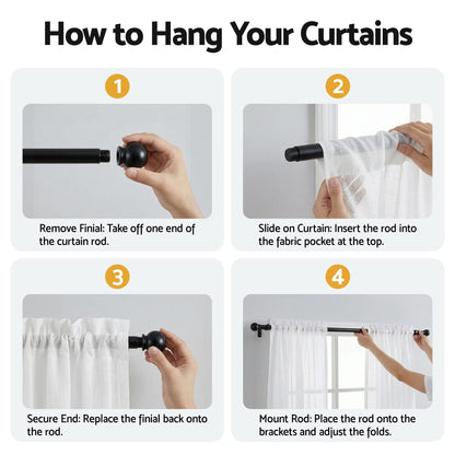 Alona.com.au Home & Garden > Curtains > Curtains & Drapes Artiss Blockout Curtains 2X 132x213cm Light Filtering Window Drapes Rod Pocket