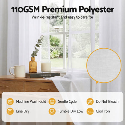 Alona.com.au Home & Garden > Curtains > Curtains & Drapes Artiss Blockout Curtains 2X 132x213cm Light Filtering Window Drapes Rod Pocket
