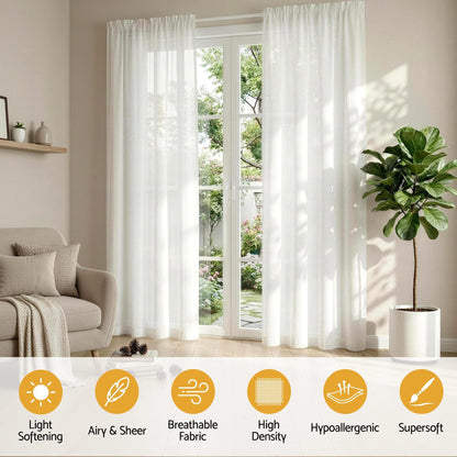 Alona.com.au Home & Garden > Curtains > Curtains & Drapes Artiss Blockout Curtains 2X 132x213cm Light Filtering Window Drapes Rod Pocket