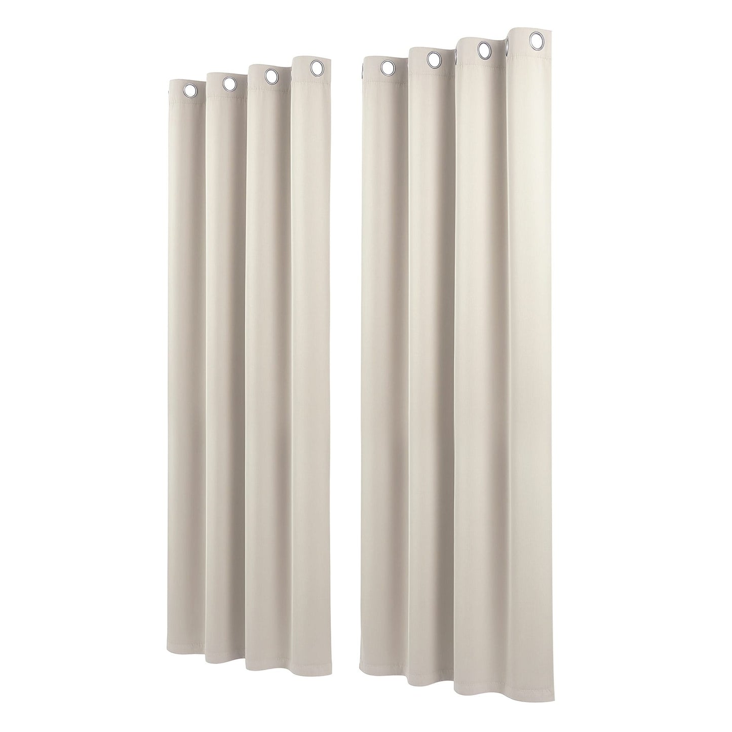 Alona.com.au Home & Garden > Curtains > Curtains & Drapes Artiss Blockout Curtains 2X 132x213cm Thermal Insulated Eyelet Drapes Beige