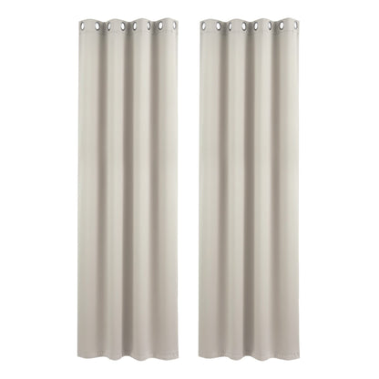 Alona.com.au Home & Garden > Curtains > Curtains & Drapes Artiss Blockout Curtains 2X 132x213cm Thermal Insulated Eyelet Drapes Beige