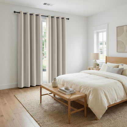 Alona.com.au Home & Garden > Curtains > Curtains & Drapes Artiss Blockout Curtains 2X 132x213cm Thermal Insulated Eyelet Drapes Beige