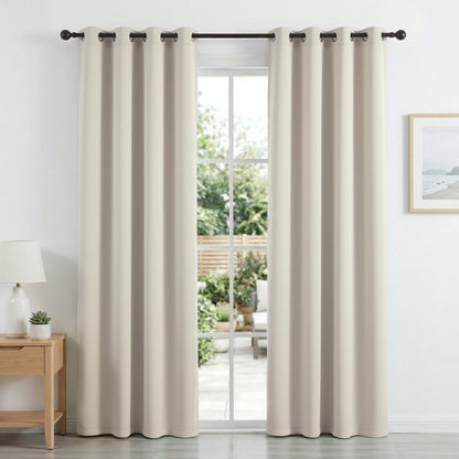 Alona.com.au Home & Garden > Curtains > Curtains & Drapes Artiss Blockout Curtains 2X 132x213cm Thermal Insulated Eyelet Drapes Beige