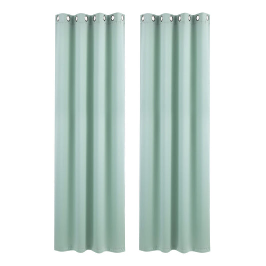 Alona.com.au Home & Garden > Curtains > Curtains & Drapes Artiss Blockout Curtains 2X 132x213cm Thermal Insulated Eyelet Drapes Green