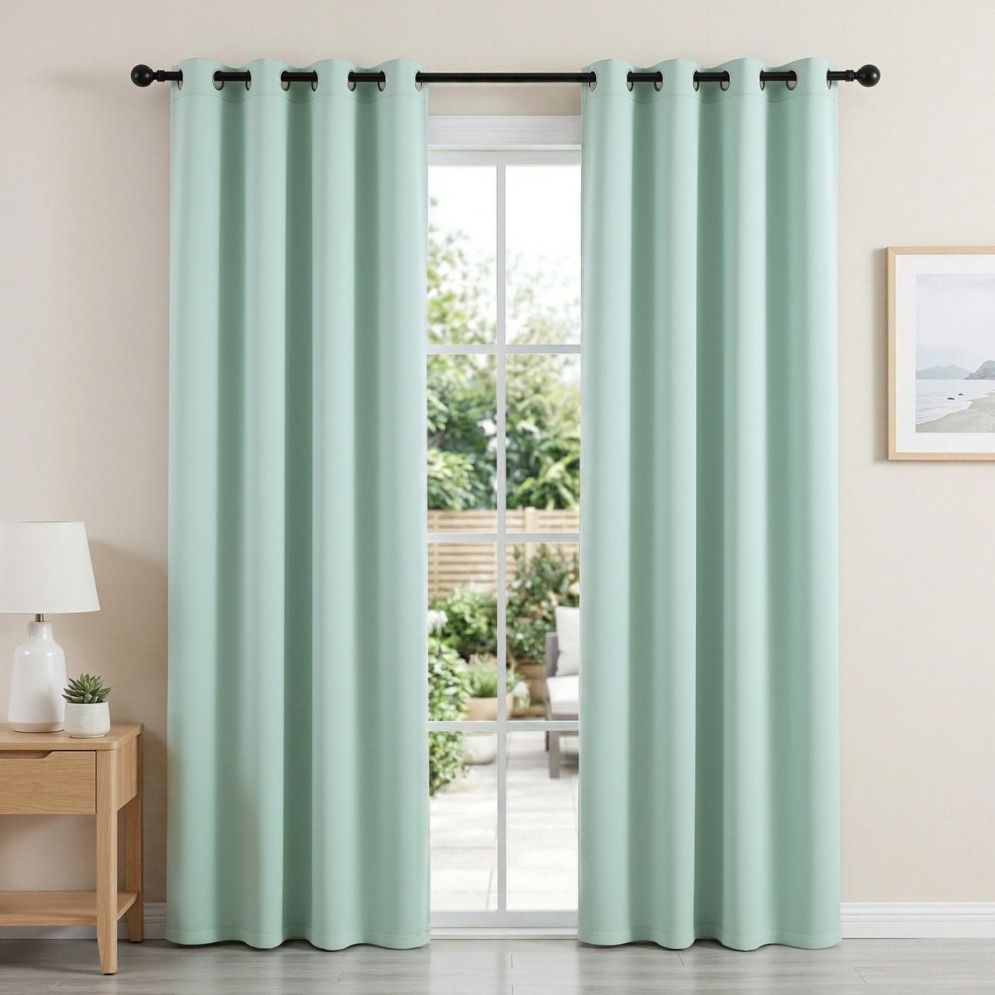 Alona.com.au Home & Garden > Curtains > Curtains & Drapes Artiss Blockout Curtains 2X 132x213cm Thermal Insulated Eyelet Drapes Green