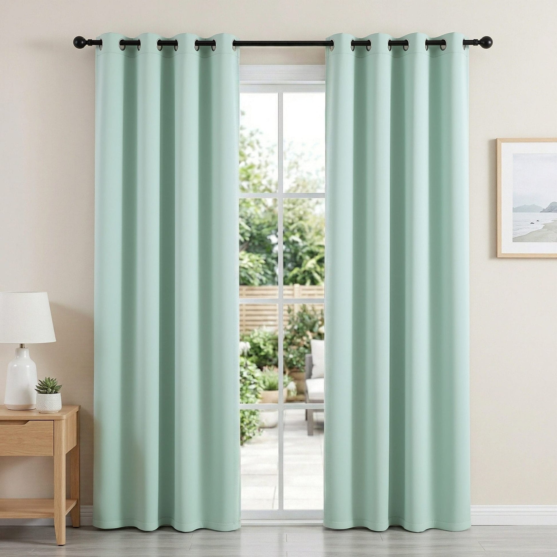 Alona.com.au Home & Garden > Curtains > Curtains & Drapes Artiss Blockout Curtains 2X 132x213cm Thermal Insulated Eyelet Drapes Green